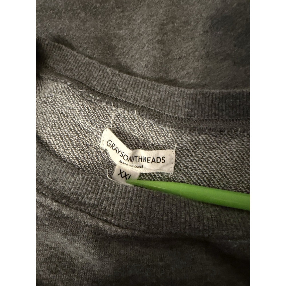 Grayson Threads Boo Crew Long Sleeve Graphic Sweatshirt Dress XXL Gray Halloween - Picture 4 of 7